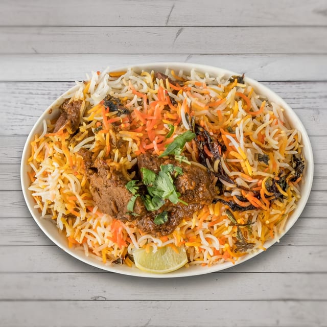 Goat Biryani.