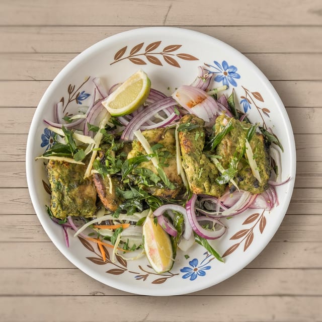 Hariyali Chicken Kebab.