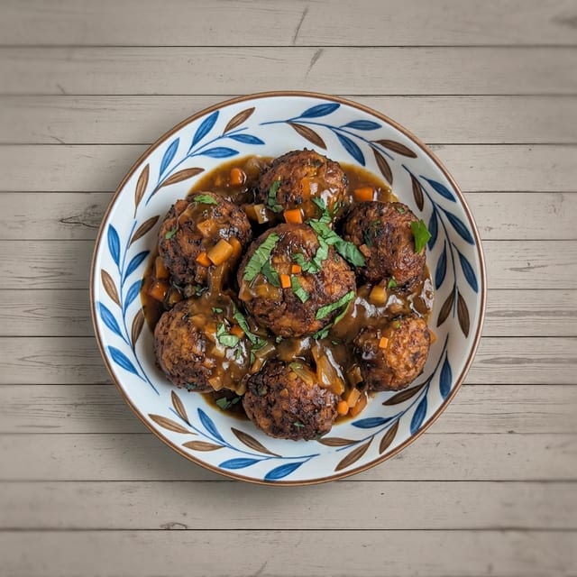 Veg Manchurian.